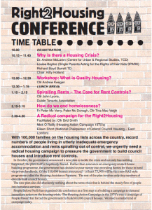 timetable housing conf